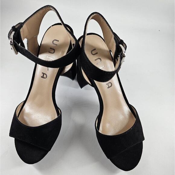 Unisa Odran Black Platform Heels Women Size 6.5 - Picture 2 of 7